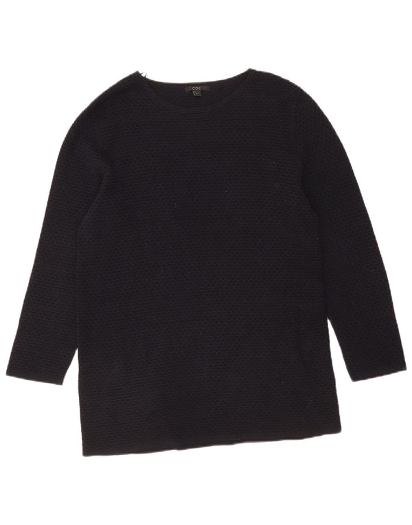Cos Haut Femme Manches 3/4 UK 10 Petit Coton Noir