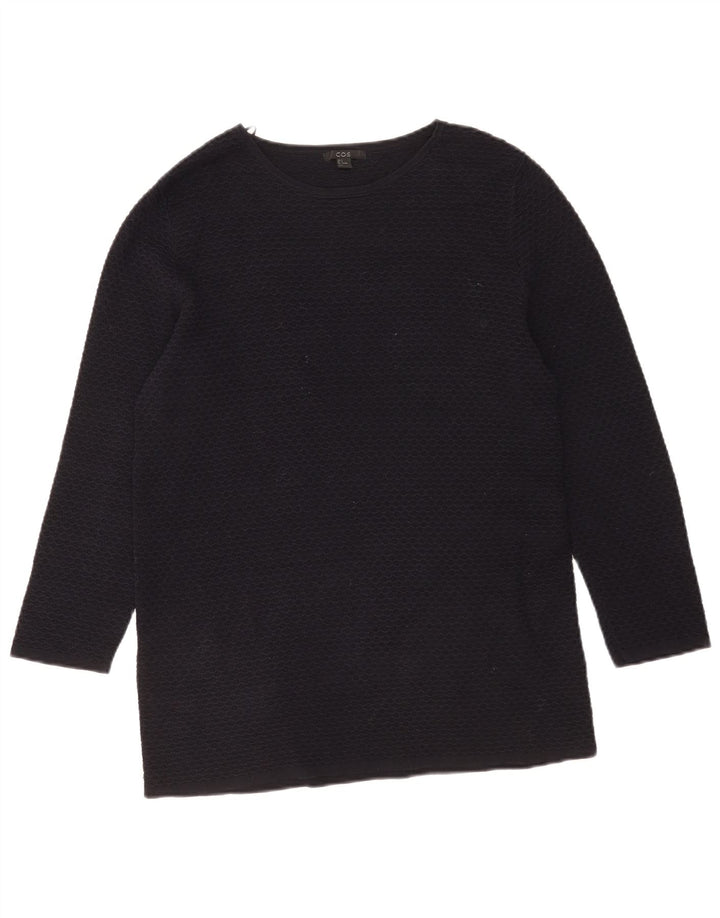 Cos Haut Femme Manches 3/4 UK 10 Petit Coton Noir