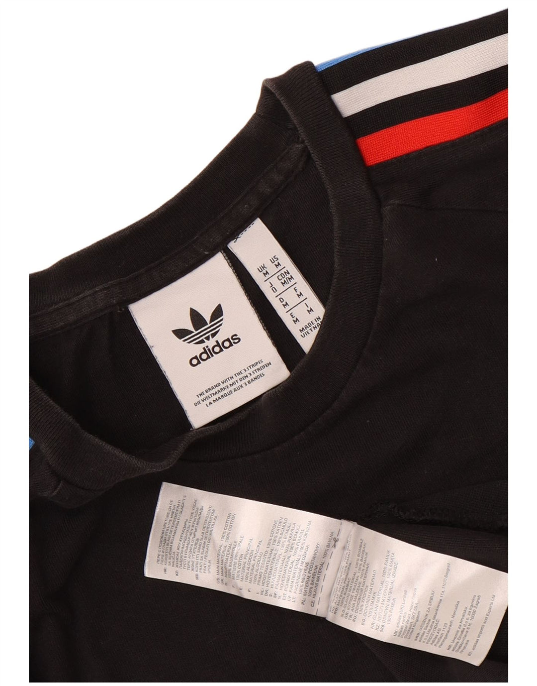 Adidas T-shirt graphique pour homme en coton noir moyen