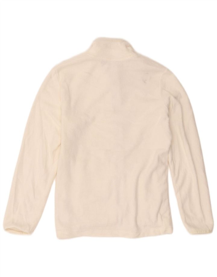 Marks & Spencer Veste polaire pour femme UK 12 Medium Off White Polyester