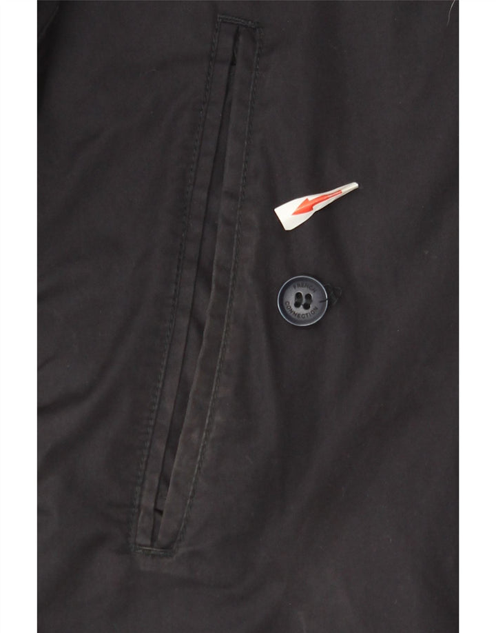 French Connection Veste Bomber Homme UK 40 Large Bleu Marine Coton