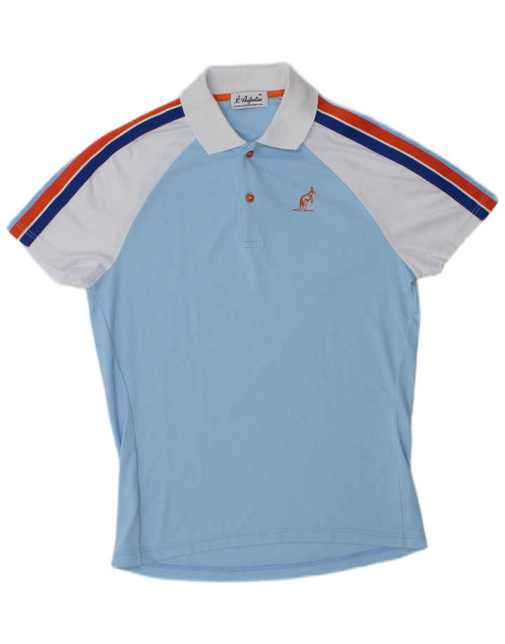 AUSTRALIAN L'ALPINA Polo Homme IT 46 Petit Bleu Colorblock Polyester