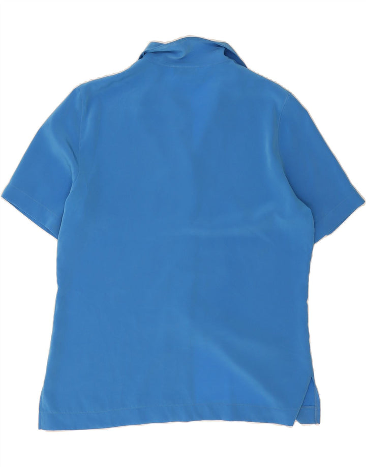 RENATO BALESTRA Womens Short Sleeve Shirt IT 46 Large Blue Vintage Renato Balestra and Second-Hand Renato Balestra from Messina Hembry 