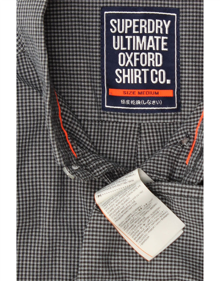Superdry Chemise Homme Bleu Marine Moyen Gingham Cotton