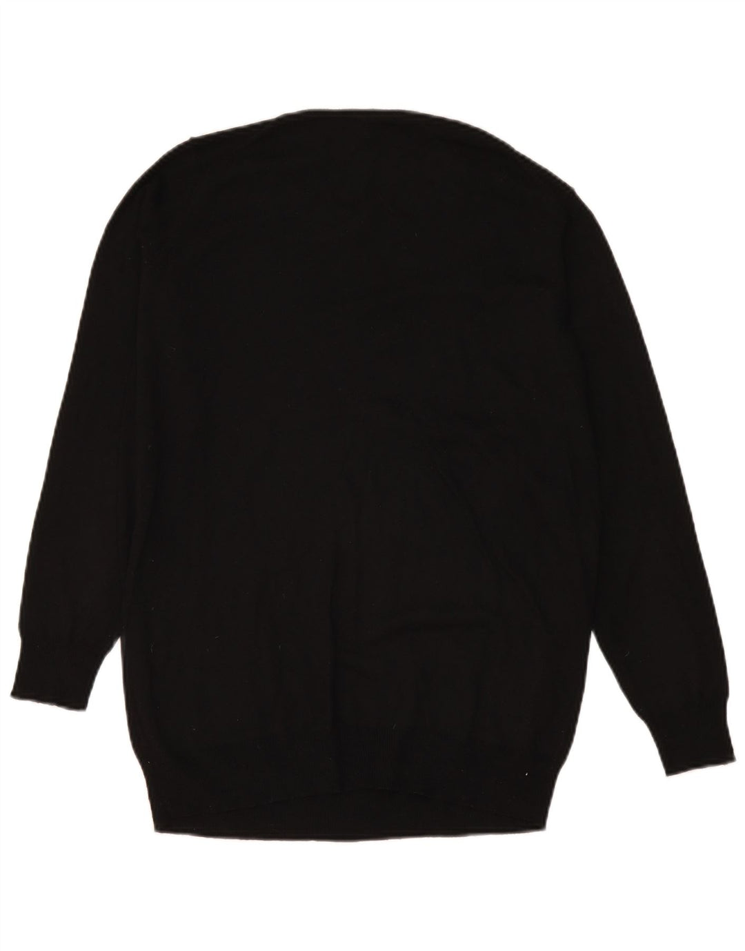 Zara Pull à col rond pour femme UK 14 Noir moyen