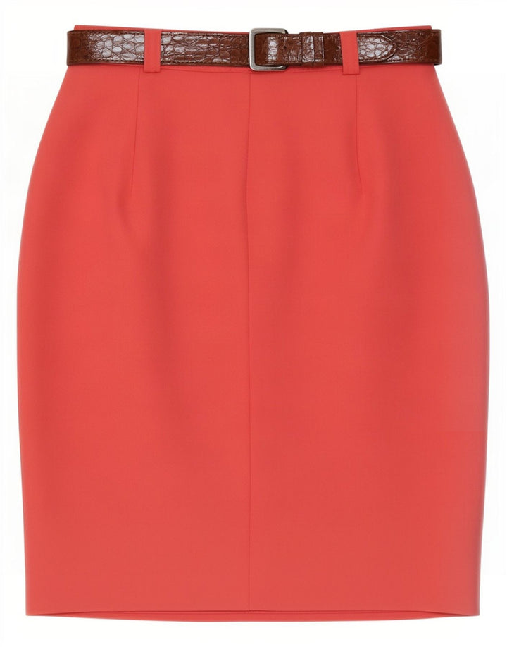 jupe crayon femme vintage Moyen W28 Rose Polyester