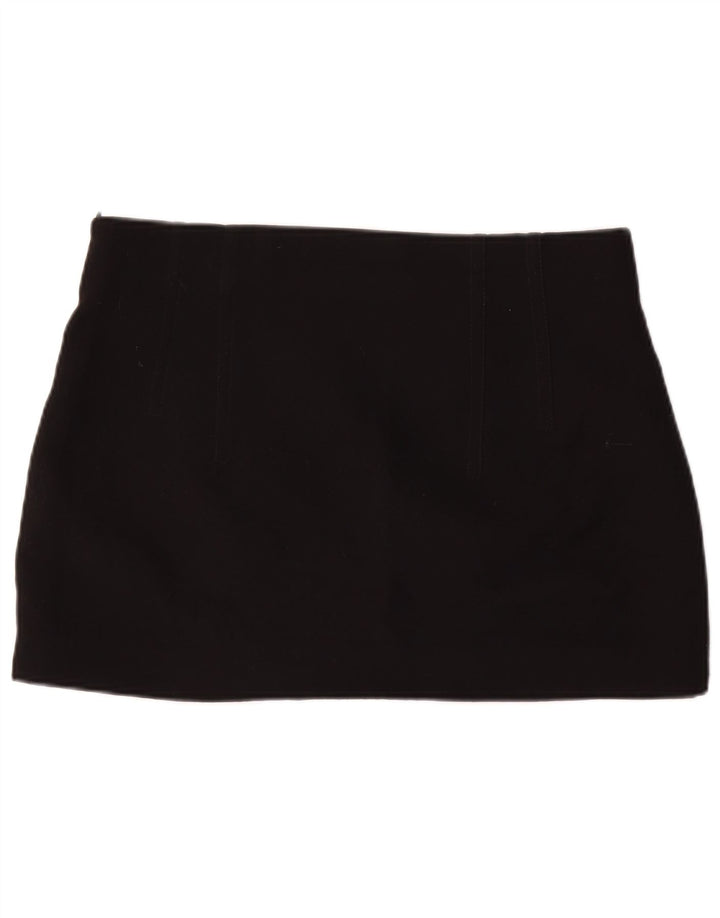 Zara Femme Mini Jupe XL W34 Noir Polyester