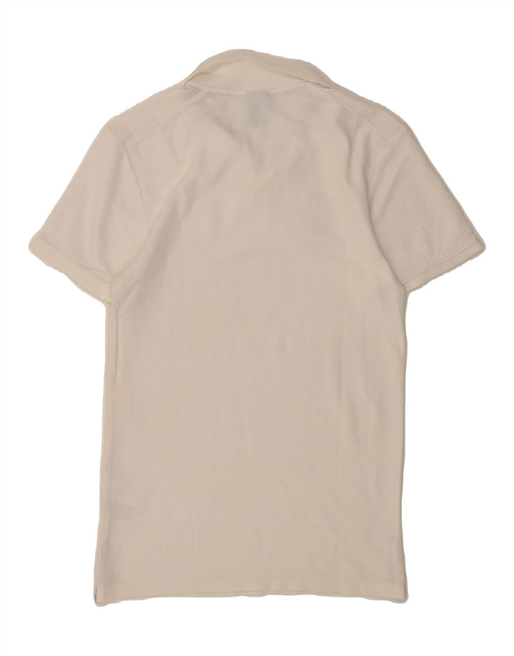 NIKE Mens Roma Polo Shirt XS White Cotton Vintage Nike and Second-Hand Nike from Messina Hembry 