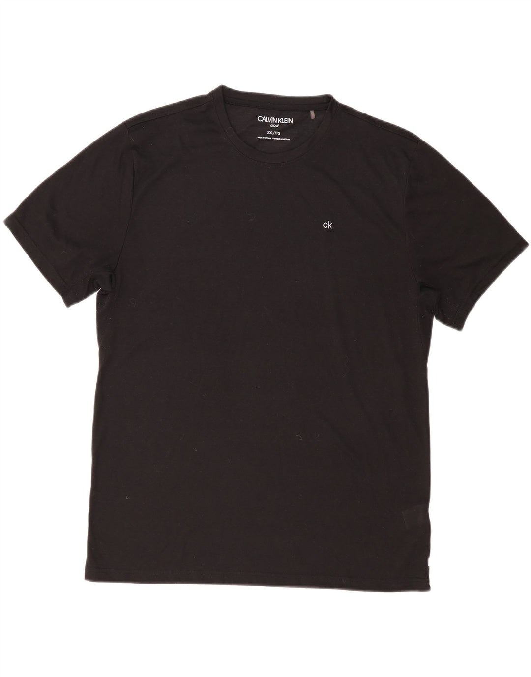 CALVIN KLEIN T-Shirt Homme Top 2XL Noir Polyester