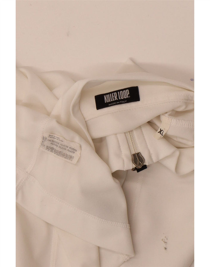 Killer Loop T-shirt à col zippé pour homme XL Blanc Polyester