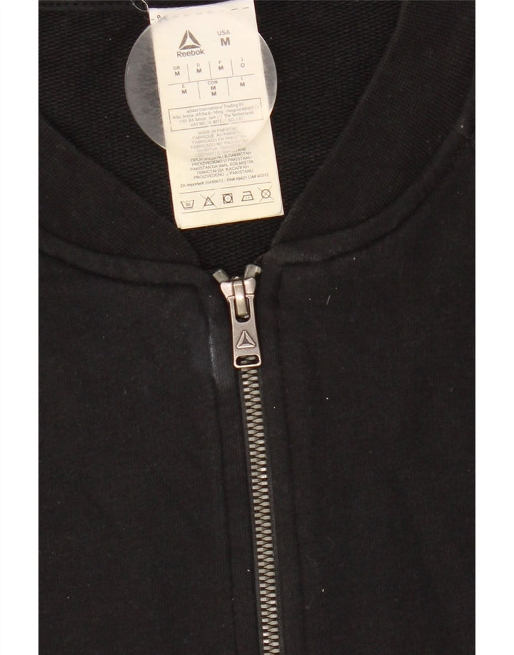 Reebok Veste de survêtement pour femme UK 14 Medium Noir Coton