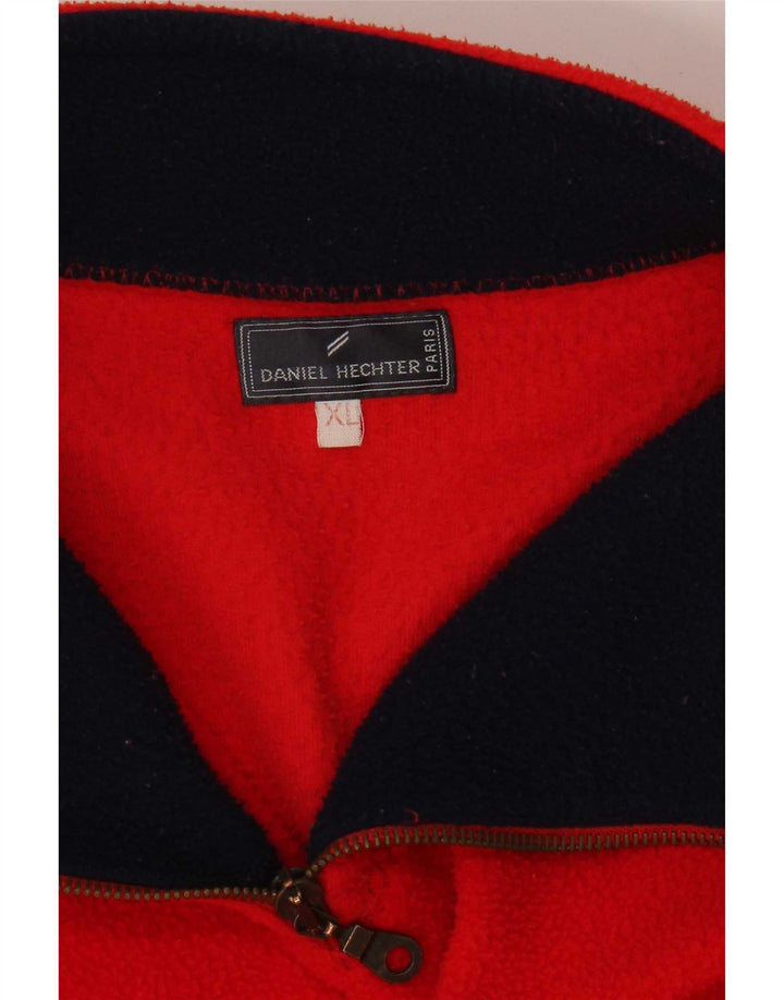 Daniel Hechter Pull polaire à col zippé pour homme XL Rouge