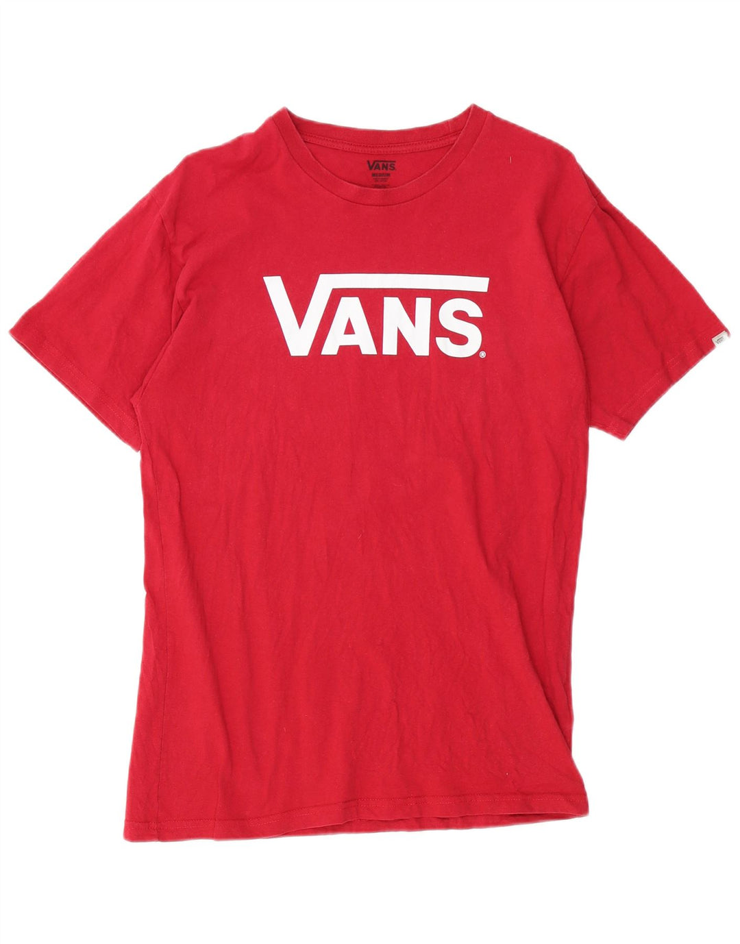 VANS T-Shirt Graphique Homme Rouge Moyen Coton