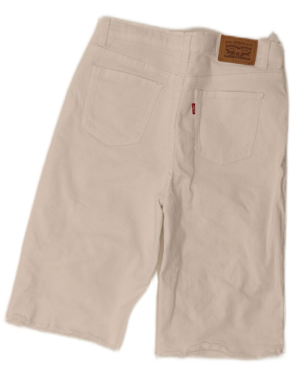 Levi's Bermuda taille haute coupe ample pour fille 13-14 ans W26 Blanc