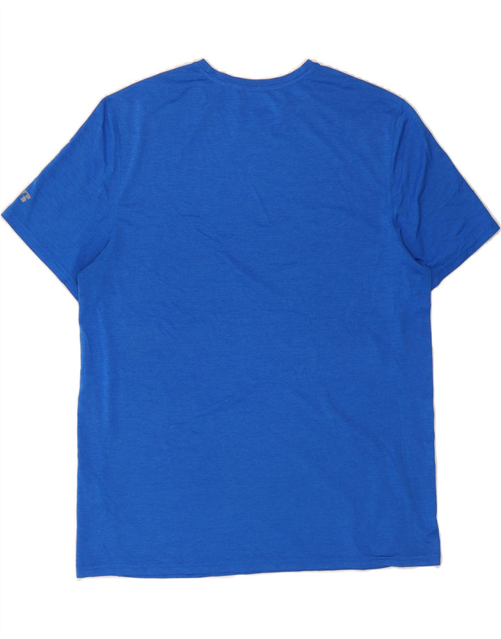RUSSELL ATHLETIC Mens T-Shirt Top Large Blue Polyester Vintage Russell Athletic and Second-Hand Russell Athletic from Messina Hembry 
