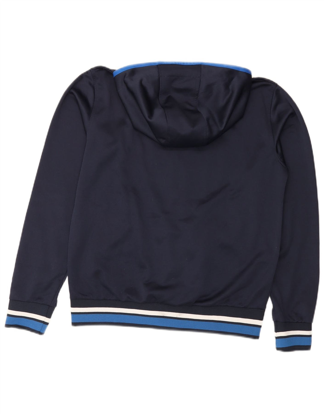 Asics Veste de survêtement à capuche pour homme Bleu marine moyen Colourblock