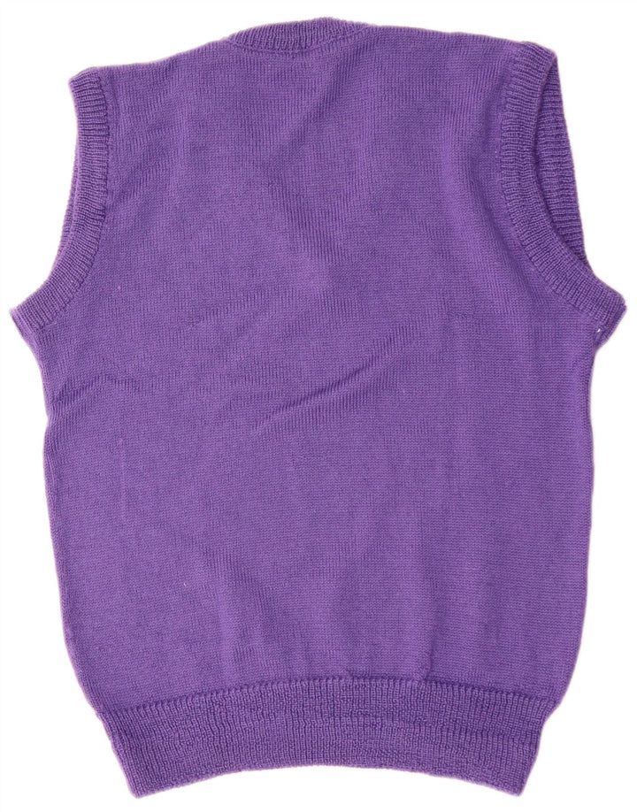 vintage Mens Vest Débardeur Moyen Violet
