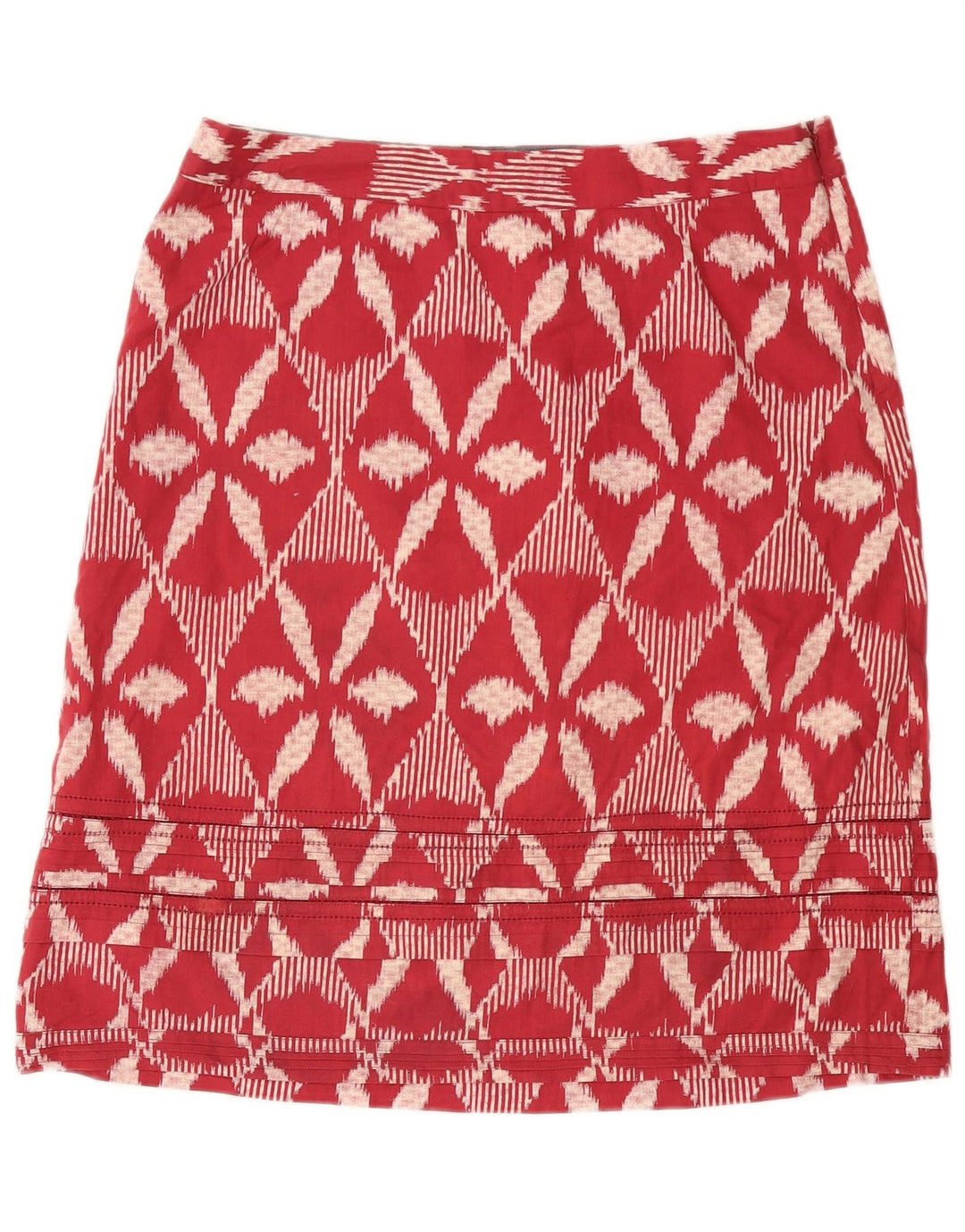 Mini jupe White Stuff pour femme UK 14 Large W34 en coton floral bordeaux