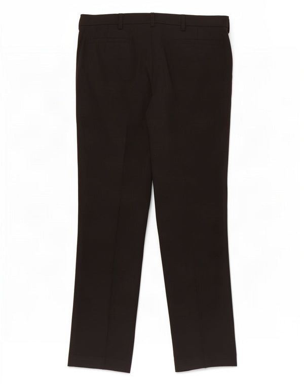 Marks & Spencer Mens Slim Fit Casual Trousers W34 L29 Black Polyester