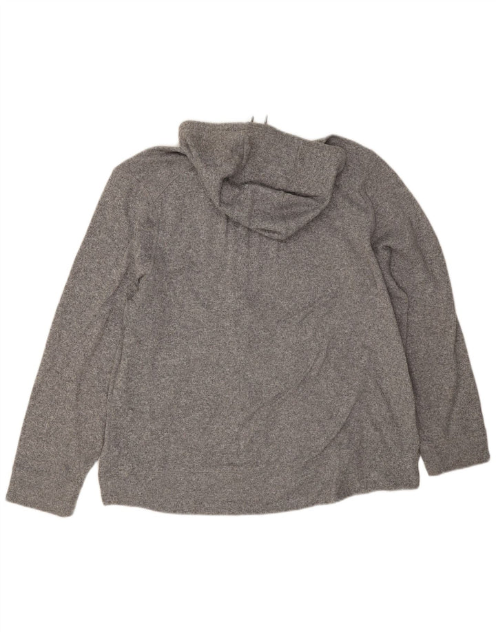 L.L.Bean Pull à capuche zippé pour homme XL Gris Polyester