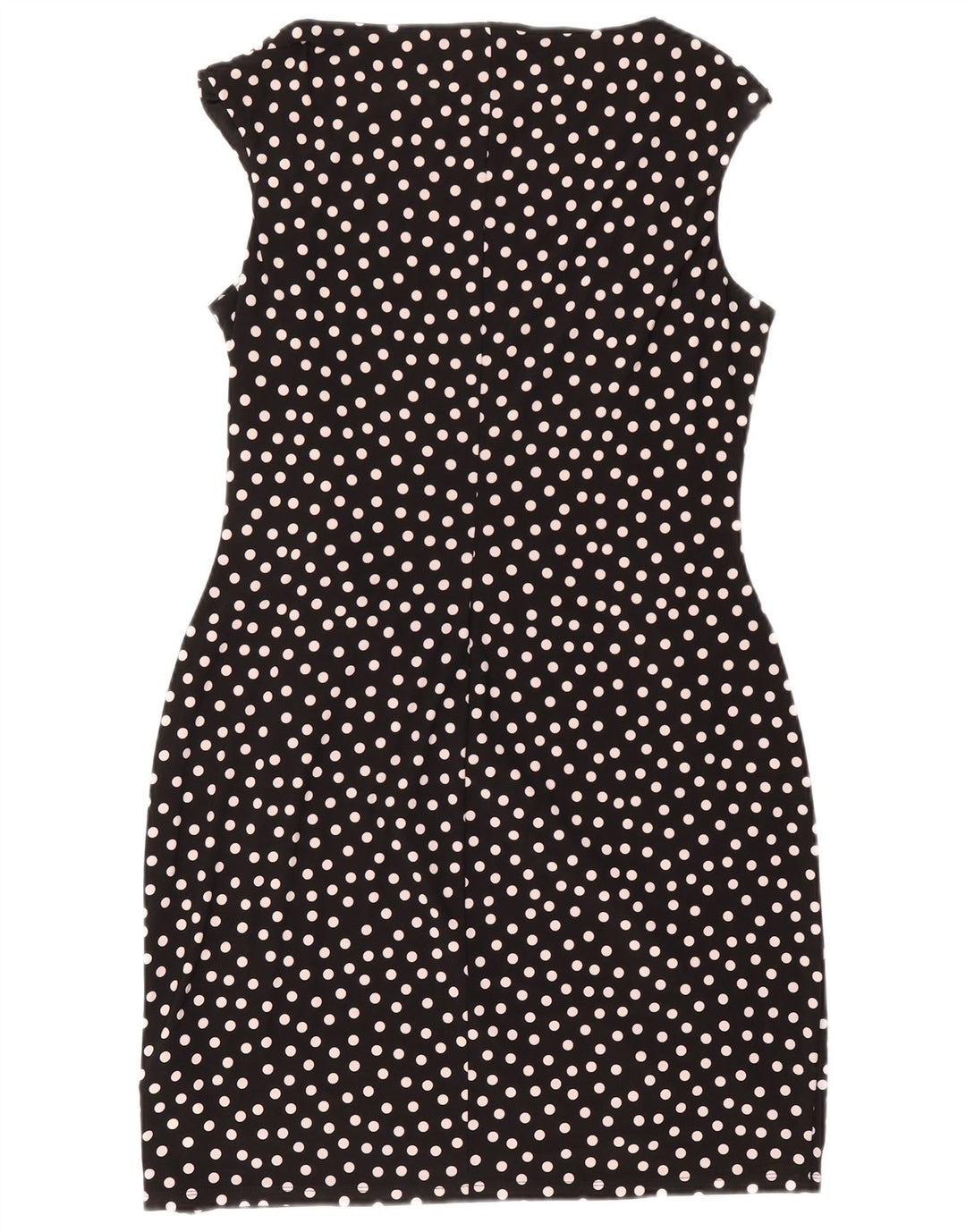 Chaps Robe fourreau sans manches pour femme UK 18 XL Noir à pois Polyester