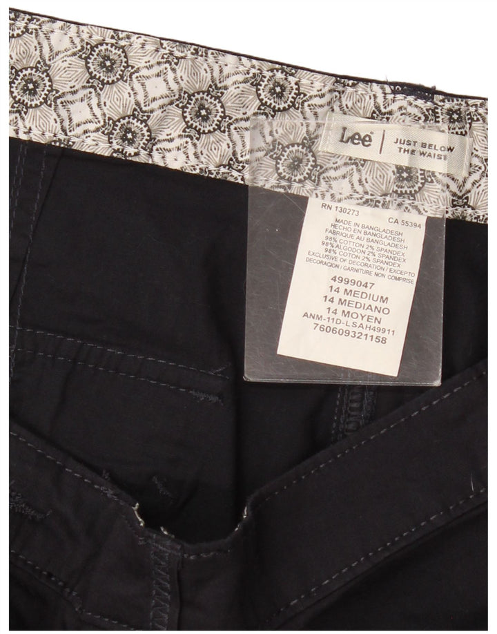 LEE Bermuda cargo pour femme US 14 XL W34 Bleu marine Coton