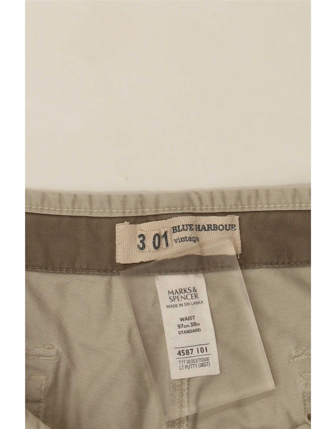 Marks & Spencer Short Cargo Blue Harbour W38 XL Homme Vert
