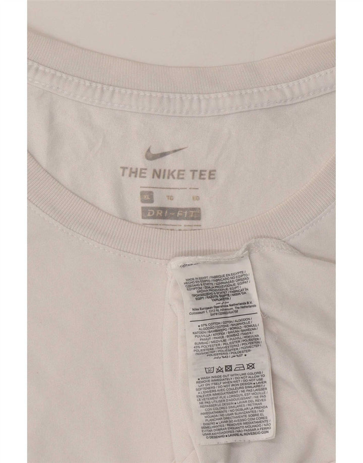 Nike T-Shirt Homme Haut XL Coton Blanc