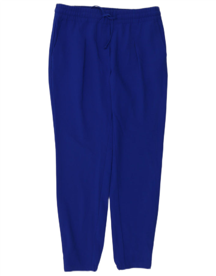 Marks & Spencer Pantalon de survêtement pour femme UK 10 Small Bleu Polyamide