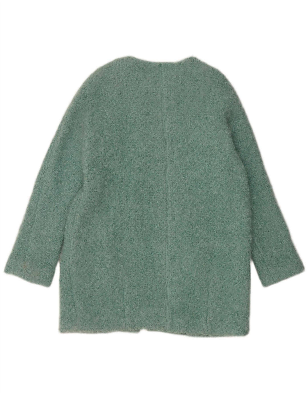 Zara Pardessus surdimensionné pour femme UK 44 en coton bleu moyen