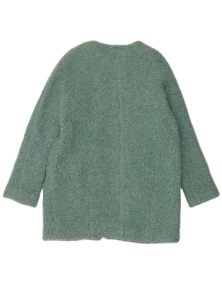 Zara Pardessus surdimensionné pour femme UK 44 en coton bleu moyen