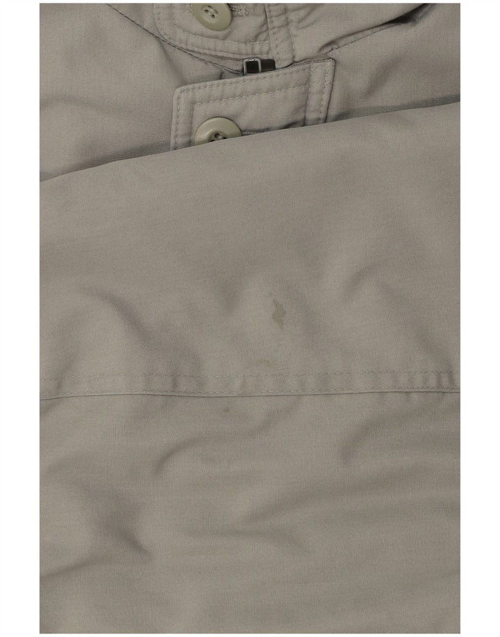 veste utilitaire à capuche vintage pour hommes UK 40 Grand Gris