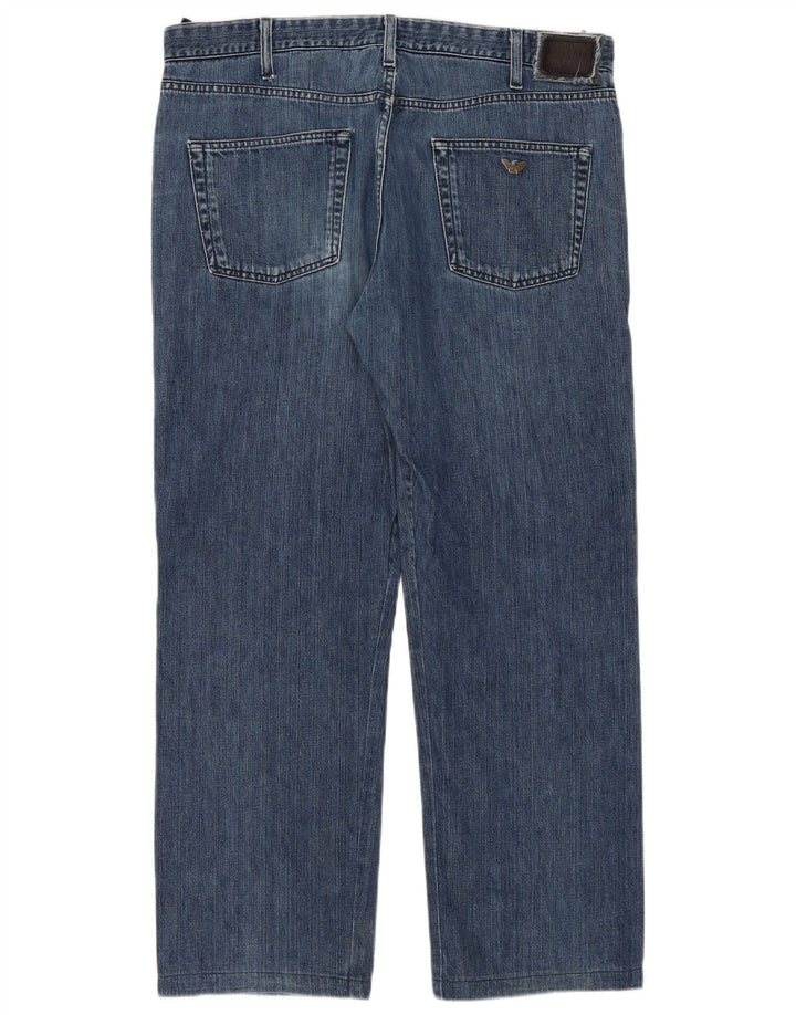 Armani Jean droit W38 L31 bleu coton homme