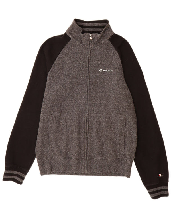 Champion Veste de survêtement pour homme Large Gris Colorblock Coton