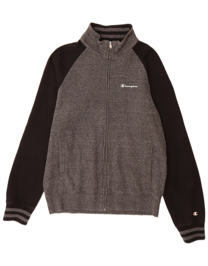 Champion Veste de survêtement pour homme Large Gris Colorblock Coton