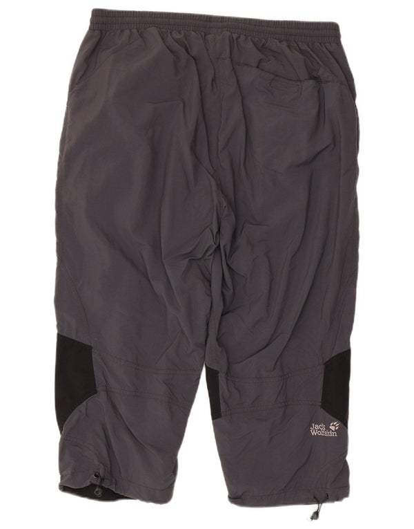 Jack Wolfskin Pantalon Capri Droit Femme UK 44 XL W36 L20 Gris