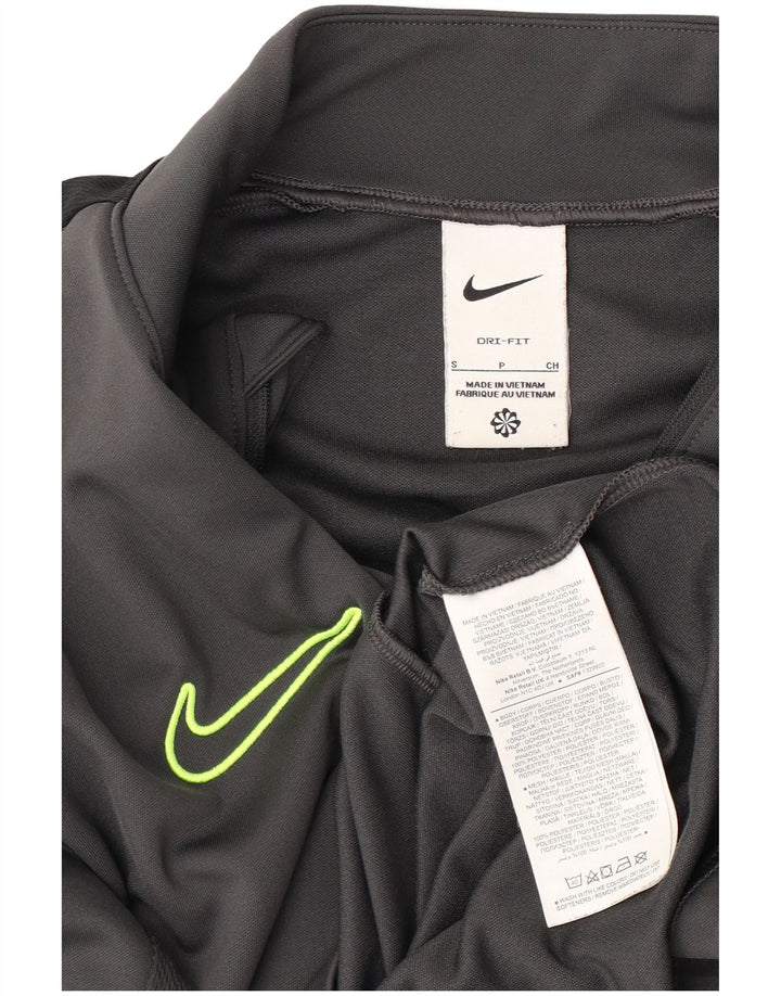 Nike Haut de survêtement Dri Fit Zip Neck pour hommes, petit, gris color block