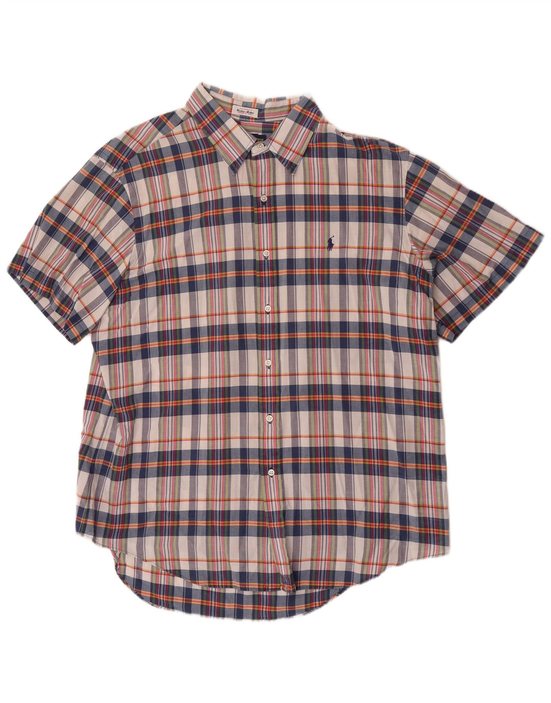 Polo Ralph Lauren Chemise à manches courtes pour homme 2XL en coton à carreaux multicolore