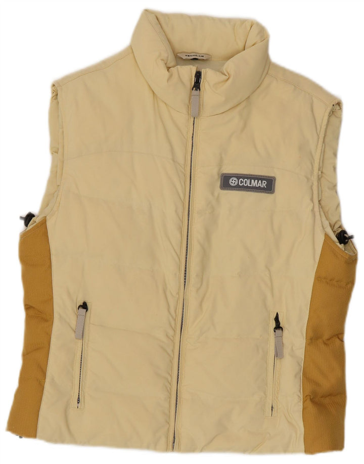 Colmar Femme Gilet Rembourré IT 44 Beige Moyen Colourblock Polyamide