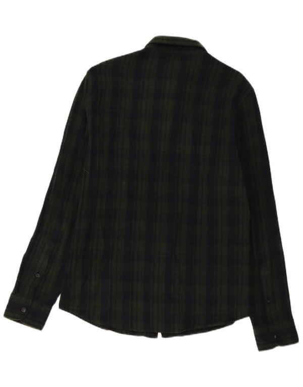 Lee Chemise slim en flanelle pour homme en coton à carreaux verts