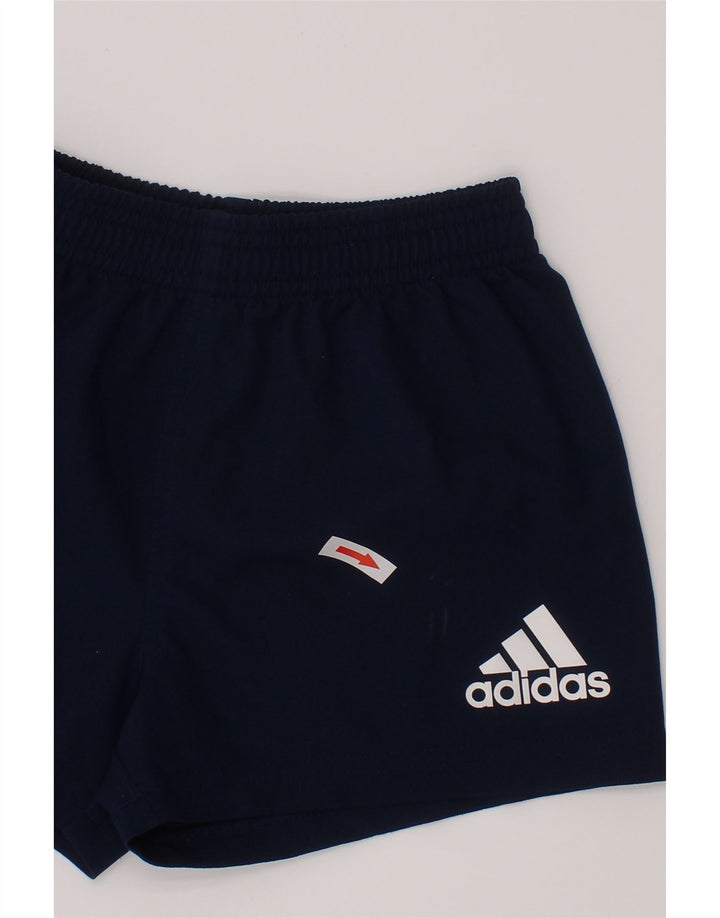 ADIDAS Short de Sport Leinster Rugby Garçon 5-6 Ans Bleu Marine Polyester