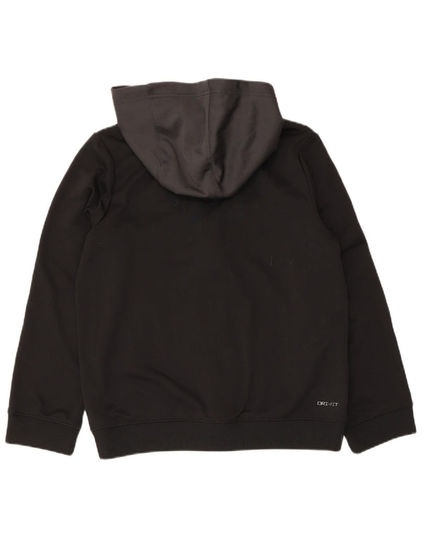 Nike Garçons Dri Fit Zip Sweat à capuche 12-13 ans Grand Noir Colorblock