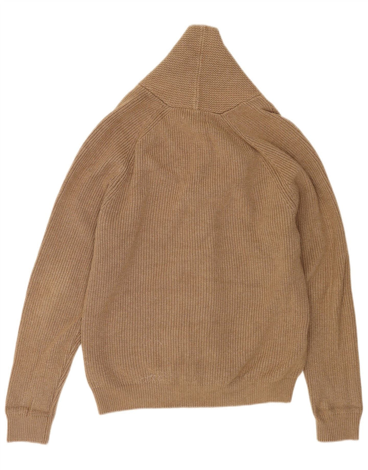 Marks & Spencer Pull Cardigan Homme Marron Moyen Polyester