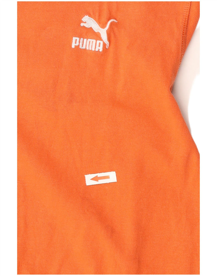 Puma T-Shirt Homme Orange Moyen Coton