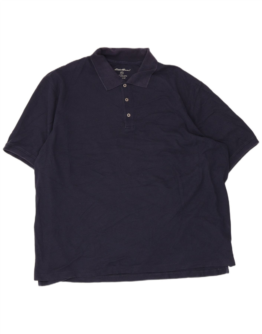EDDIE BAUER Polo Homme 2XL Bleu Marine Coton
