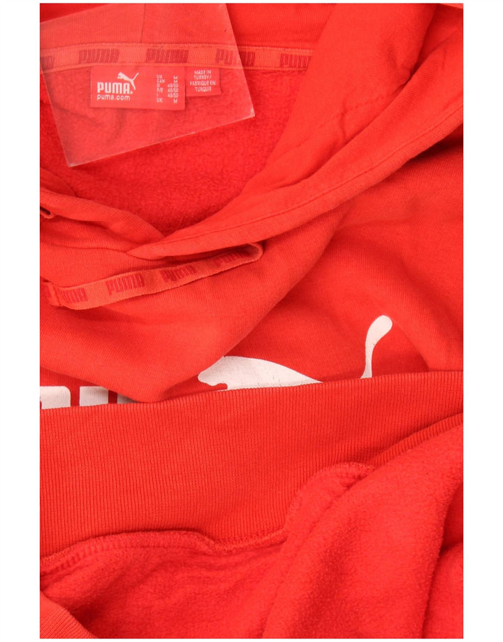 Puma Pull à Capuche Graphique Homme Rouge Moyen