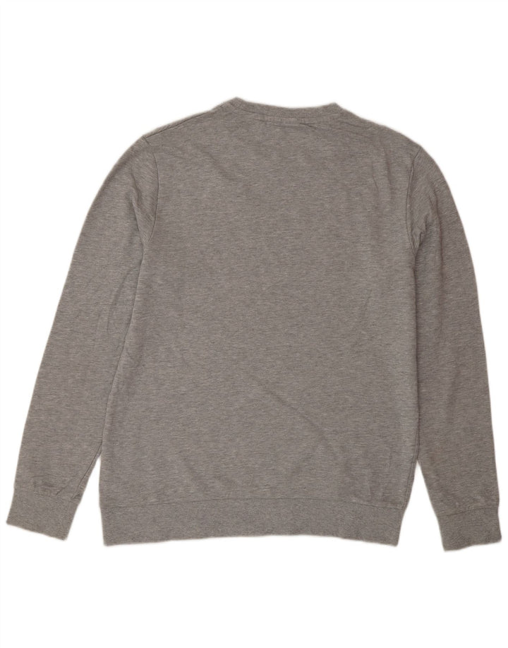 Jack & Jones Sweat-shirt pour homme en coton moucheté gris Large