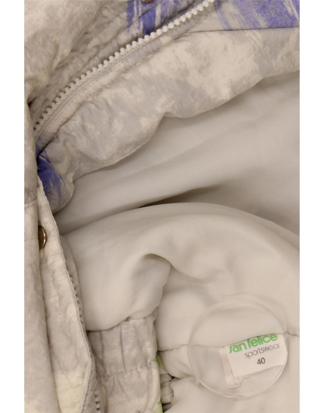 SAN FELICE Veste coupe-vent pour femme EU 40 Gris moyen Colourblock