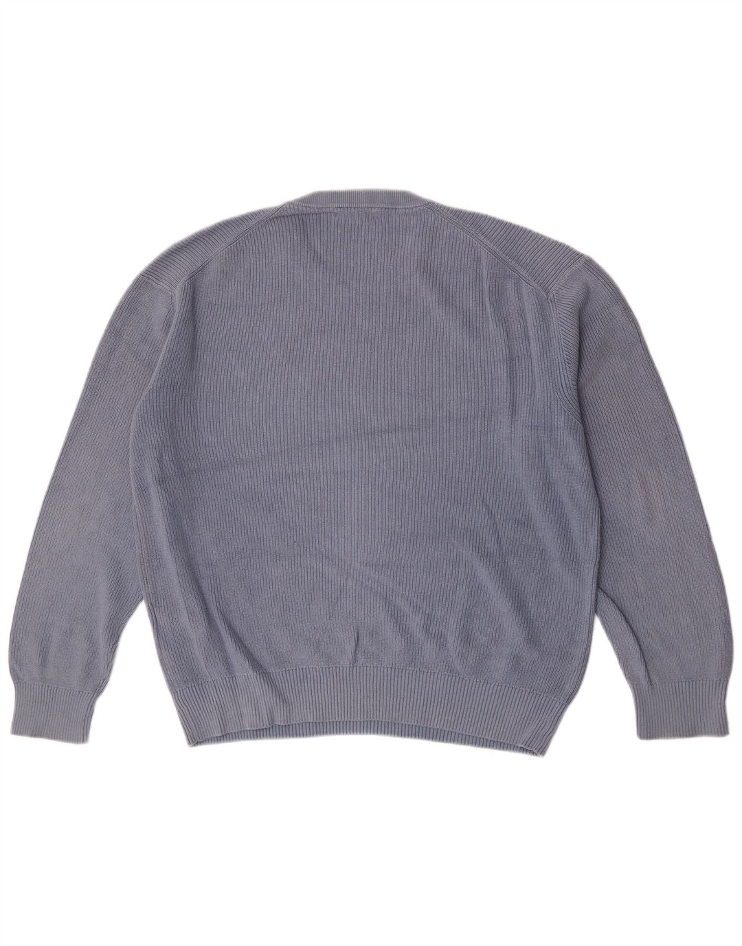 Zara Pull à col rond pour homme en coton bleu Taille L