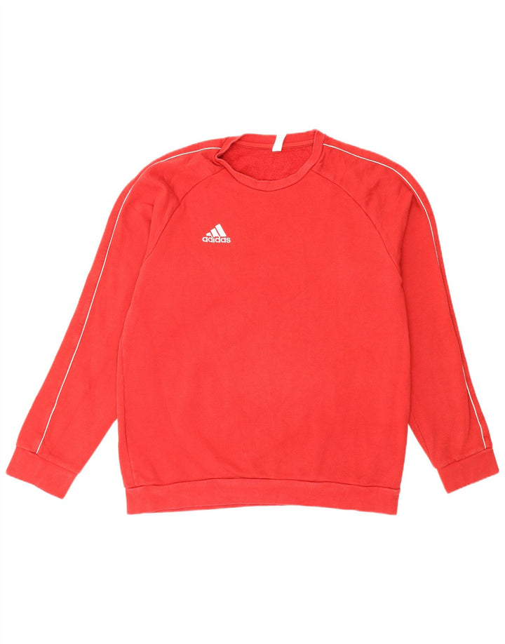 Adidas Mens Sweatshirt Jumper Grand Rouge Coton